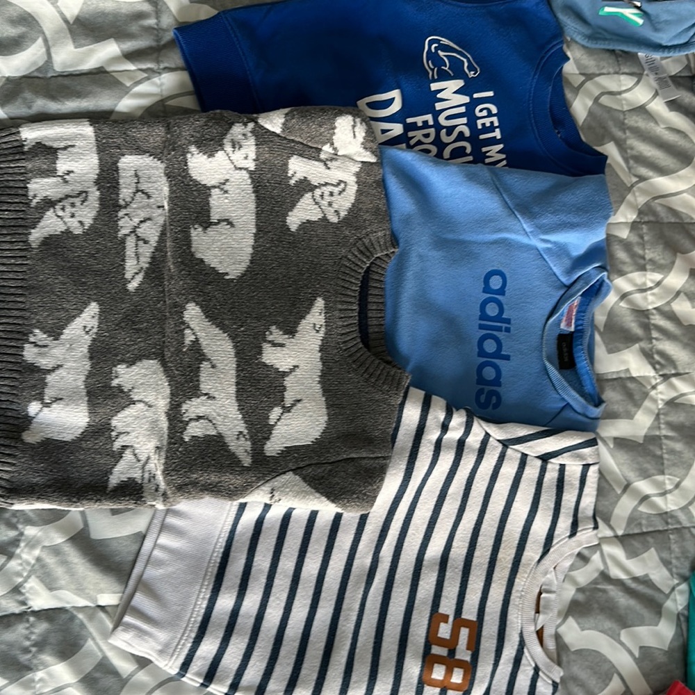 Sweaters - cotton and wool - 2Y, 3-4Y - adidas, H&M, Koala, LOGG